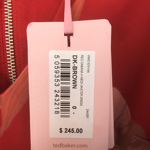 Ted Baker London ENYAA V-Neck Skater Dress - Picture 3 of 6